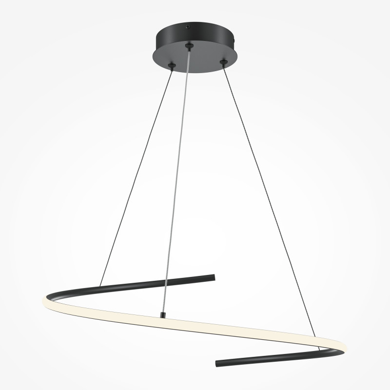 Подвесной светильник 60*60*325,7 см, LED, 31W, 4000К, Maytoni CURVE MOD242PL-L33BK черный