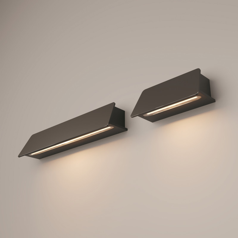 Светильник настенный 9*40*8 см, LED, 10W, 3000К, Maytoni Trupp O429WL-L10GF3K серый