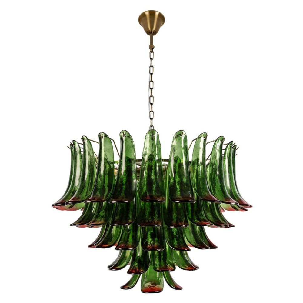 Подвесная люстра 80 см, Loft IT Lilou 10600/800 Green red, бронза