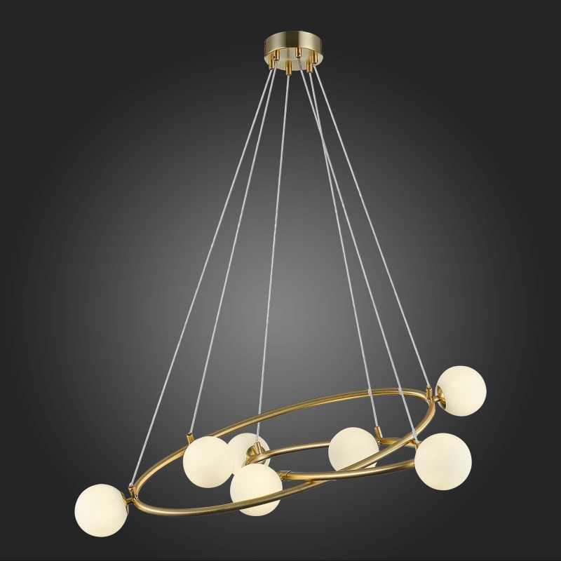 Люстра подвесная 82 см, ST LUCE RIALTO SL1508.203.07 Золотистый