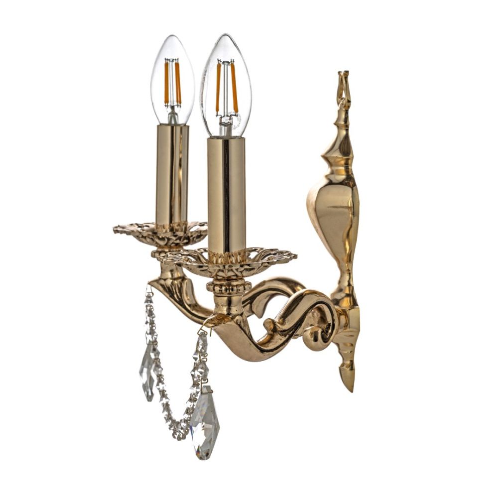 Бра *22*22 см, 2*E14*40W, Arti Lampadari Amelia Gb Amelia E 2.1.2.600 GB, Золото