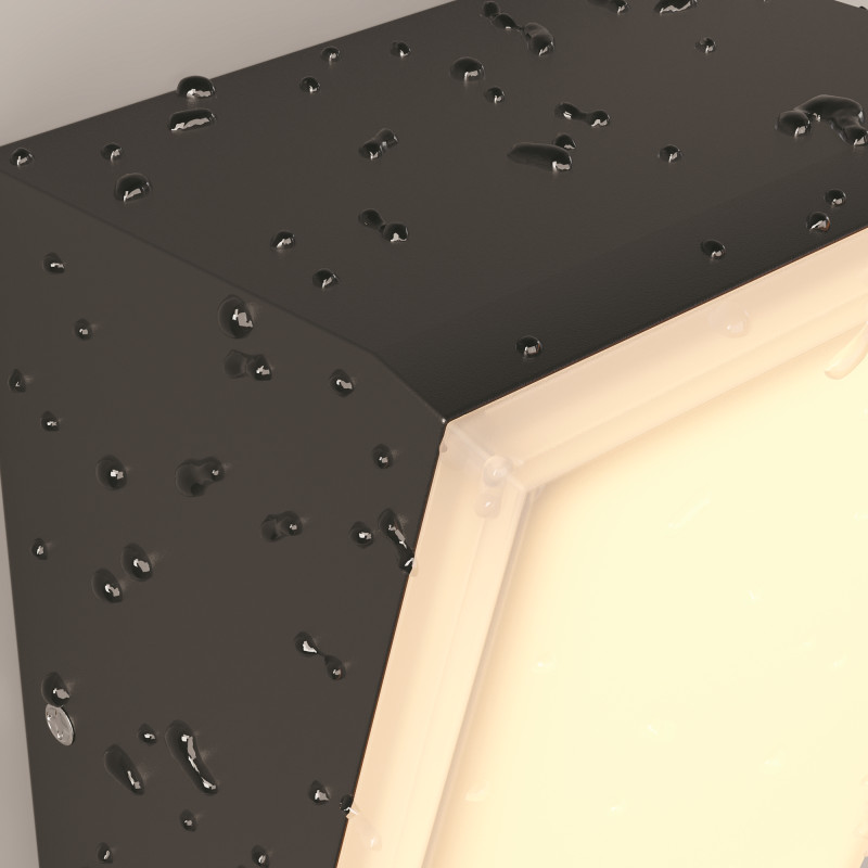 Светильник настенный 9*7*18 см, LED, 10W, 3000К, Maytoni Brick O436WL-L10GF3K1 серый