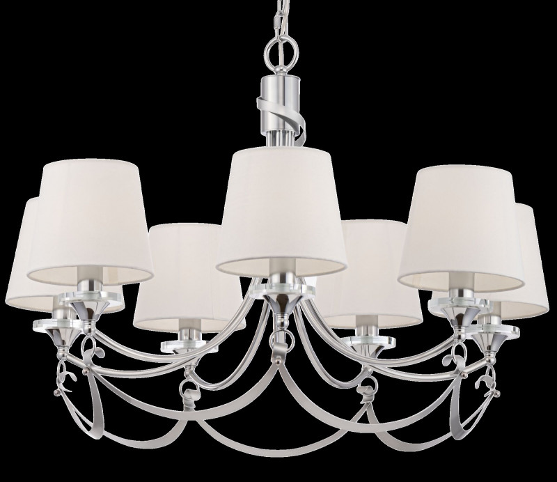 Подвесная люстра Freya Ariana FR5081PL-07CH, диаметр 76 см, хром