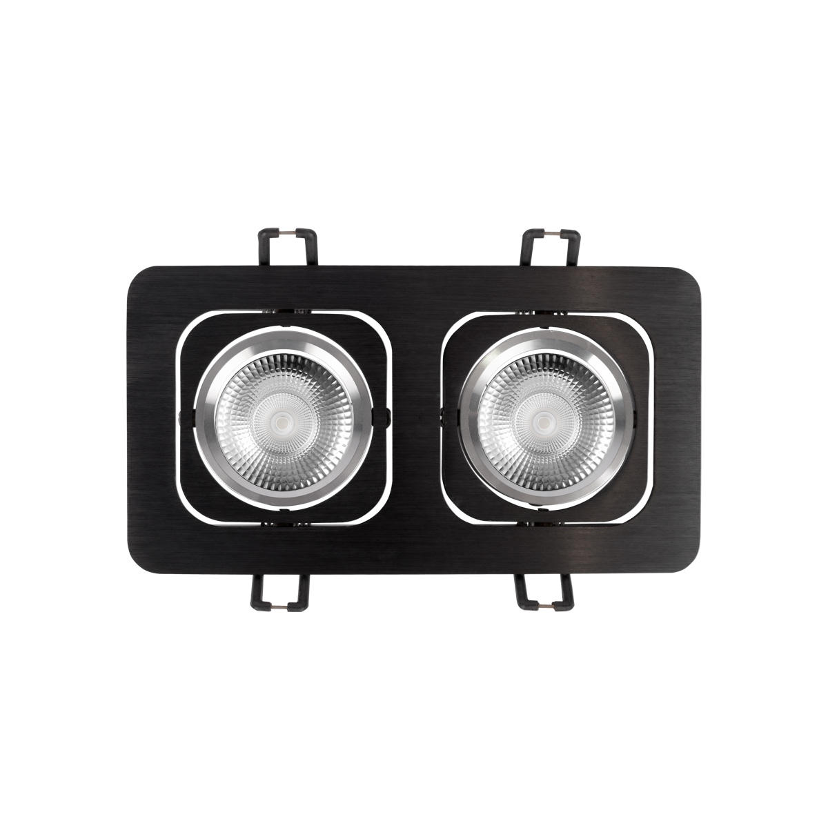 Встраиваемый светильник 18*10*2,5 см, GU10 LOFT IT Trick 10342/2 Black черный