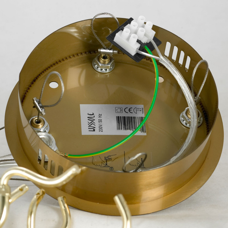 Люстра Lussole LSP-8606, 100*60 см, матовое золото