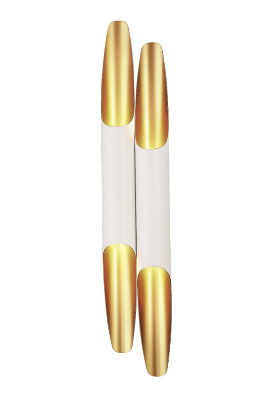 Бра 12*9 см, Crystal Lux CLT 332W4-V2 WH-GO Белый/Золотой