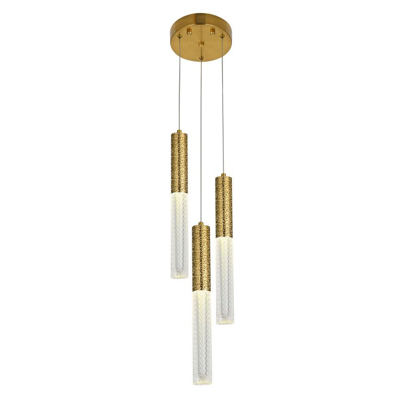 Подвесной светильник 38**100 см, LED 9W, 4000K, Латунь MODELUX ML.3310.3 BS