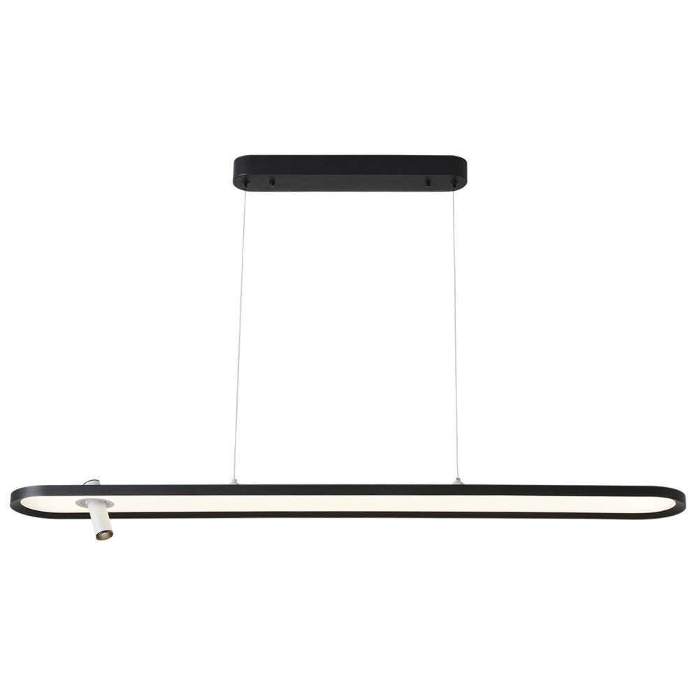 Светильник подвесной 120*190 см, 45W, 4000K, Crystal Lux CONTOUR SP45W LED BLACK, черный
