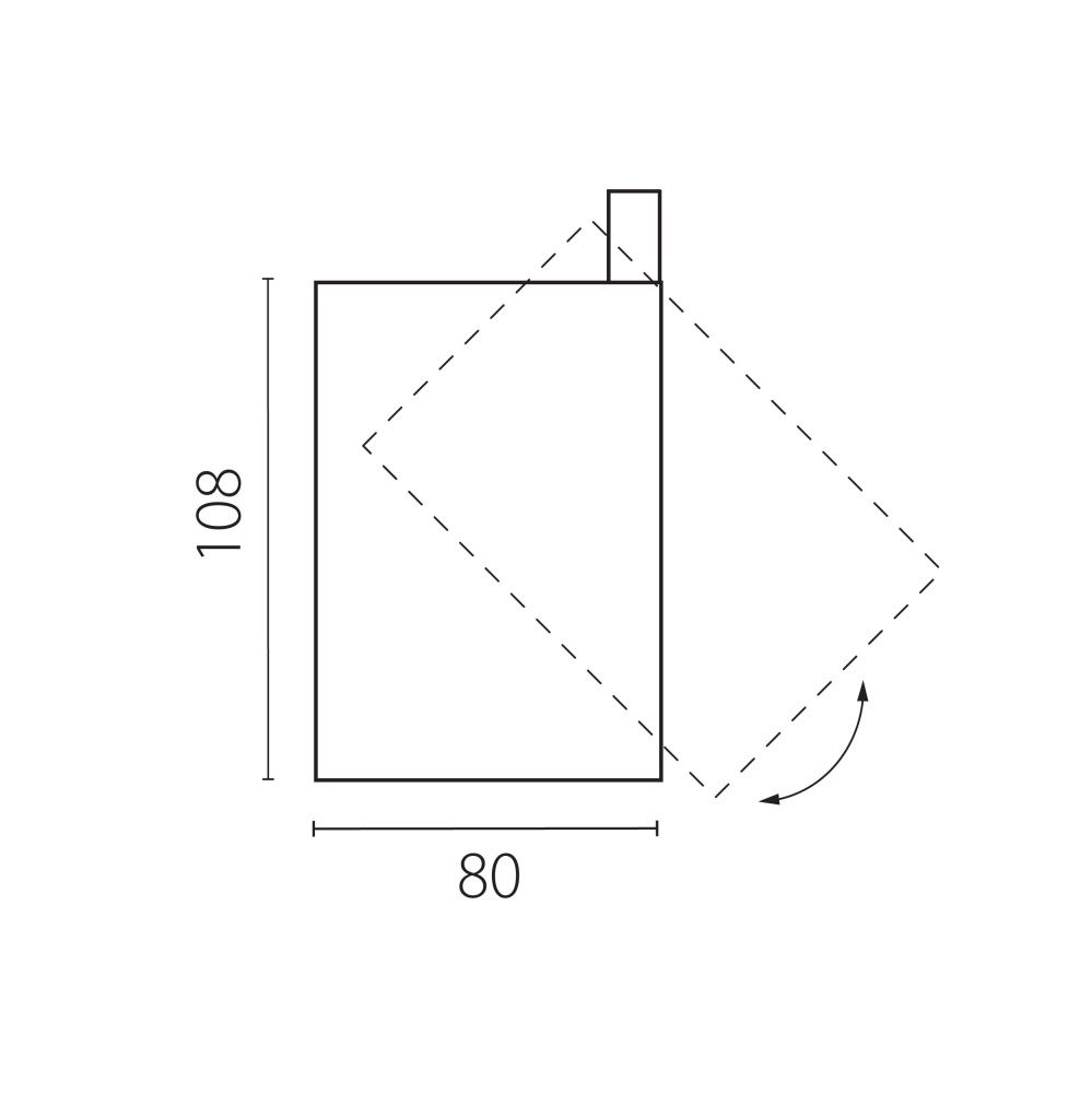 Светильник светодиодный (тушка) для трековых систем QUATTRO либо потолочный (накладной или встраиваемый) *8*10,8 см, 4000K, Lightstar Alta Base 215346, Белый