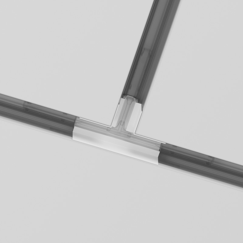 Коннектор Т-образный встраиваемый Maytoni Technical Magnetic track system Gravity TRA010CT-42W белый