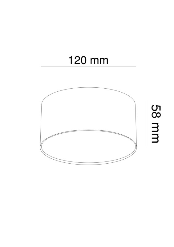 Светильник 12 см, 12W, 3000K, Maytoni Technical Zon C032CL-L12B3K, черный