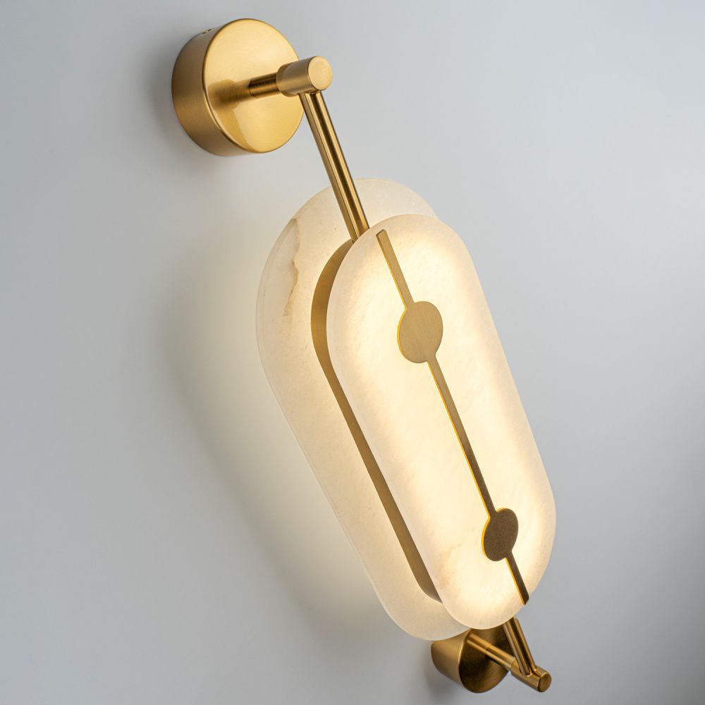 Бра 18*10,5*-60 см, *LED*12W, 4200K, Modestyle  MS.1606.600 BS, Латунь