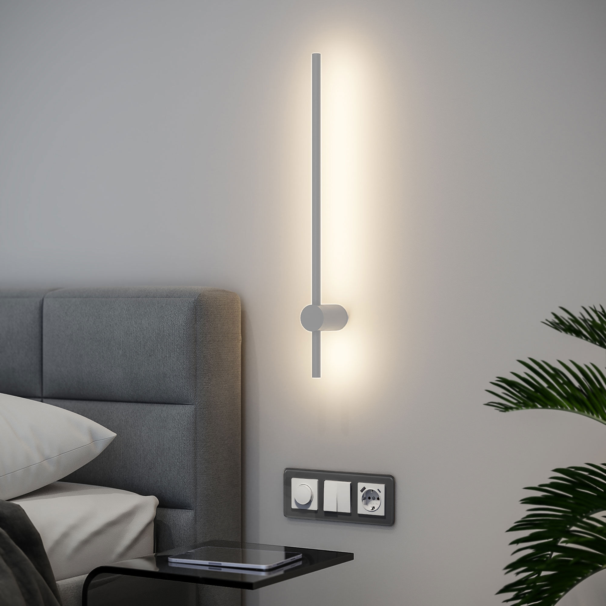Бра 60 см Cane LED MRL LED 1115 белый Elektrostandard