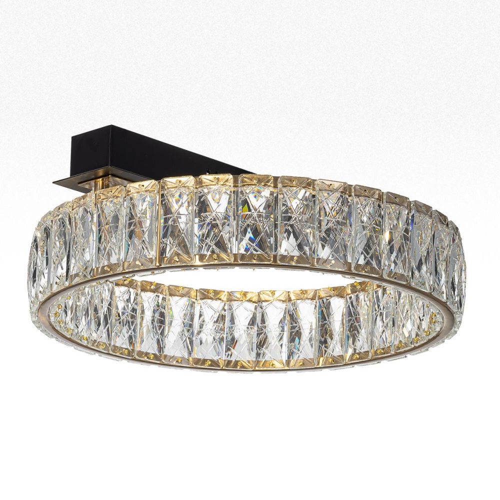 Потолочная люстра 40 см, 16W, 3000K, Citilux Palant CL325142, черный-бронза