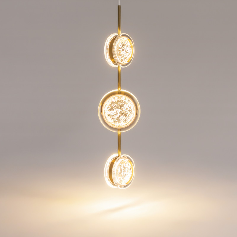 Подвесной светильник 12,6*13*368 см, LED, 3000К, Maytoni Pharao MOD361PL-L22BS3K латунный