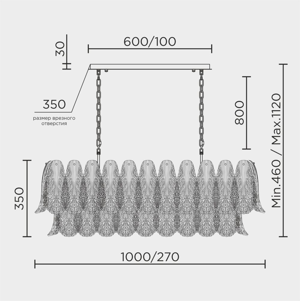 Подвесная люстра MODELUX premium ML.6888.14P