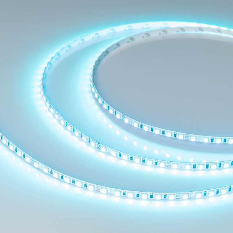 Лента RT-G120-5mm 24V RGB (7.5 W/m, IP20, 3838, 5m) (Arlight, узкая) 036216. Цена указана за 5 метров. Продается кратно 5 метрам.