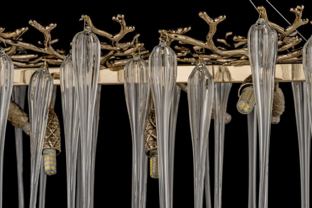 Люстра подвесная ** см, 14*G9*40W, Dio D`arte Tavenna Gold Tavenna H 1.5.120x40.101 G, золотой