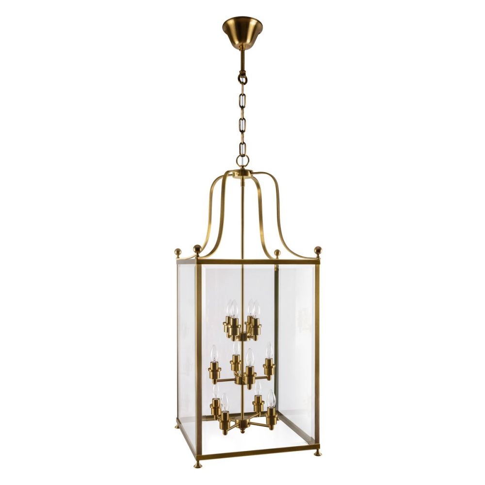 Подвесная люстра 46 см, Loft IT Noble 10591/12 AB, бронза