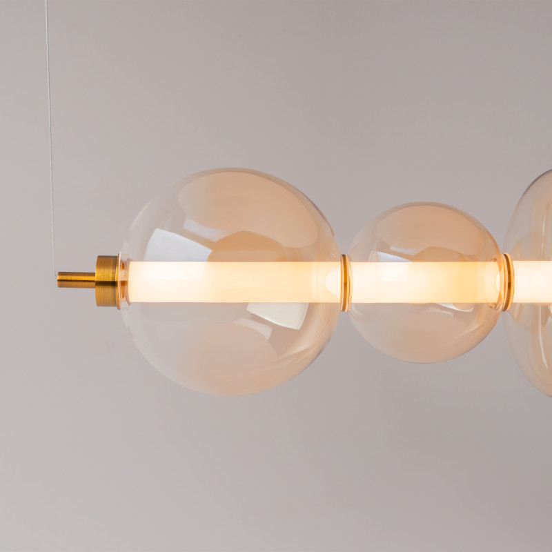 Подвесной светильник 117,5*20*325 см, LED, 40W, 3000К, Maytoni Futuro MOD307PL-L40BS3K латунный