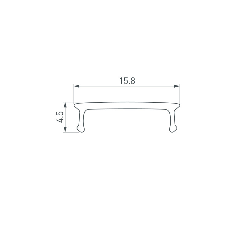 Экран Arlight 040302 200*1,6*0,45 см. Цена указана за 2 метра. Продается кратно 2 метрам.
