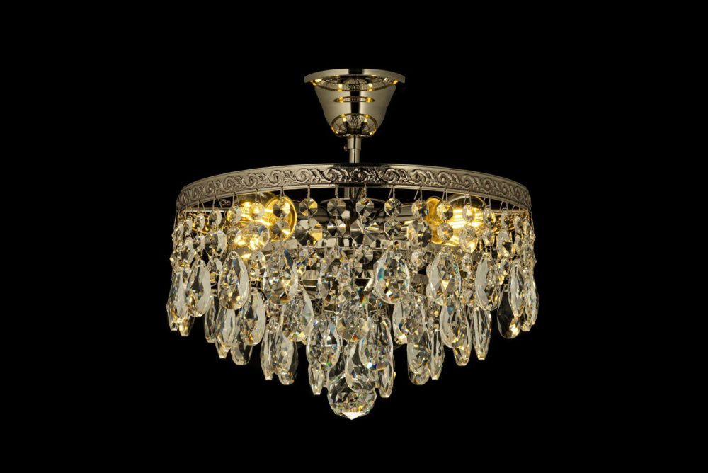 Люстра потолочная *30*23 см, 4*E27*60W, Arti Lampadari Castellana Nickel Castellana E 1.3.30.601 N, Матовый никель