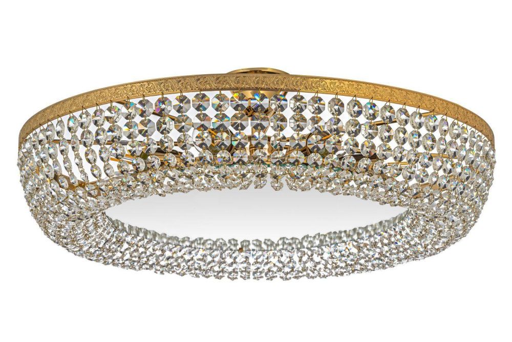 Люстра потолочная *60*13 см, 8*LED*W, K, Arti Lampadari Favola Gold Favola LE 1.4.60.502 G, Золото