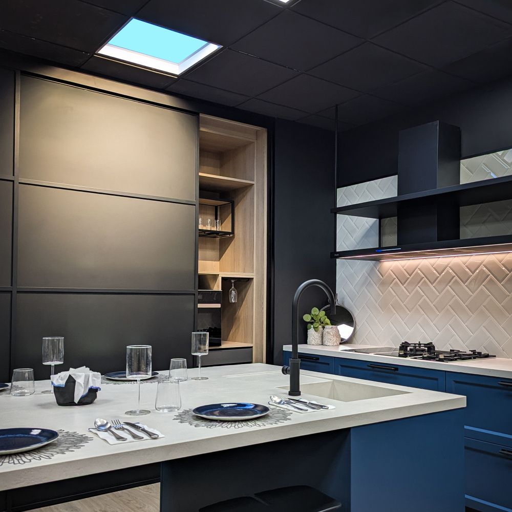 Встраиваемое светодиодное окно 29,5*29,5*8,05-8,05 см, *LED*16W, 4200K, Mantra Blue Sky MAN9093, белый