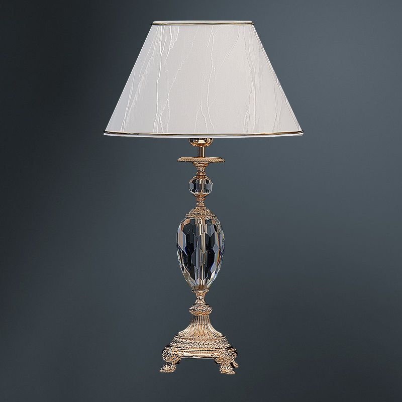 Настольная лампа Good light (Фотон) с абажуром 33-69.01/3423, золото, белый