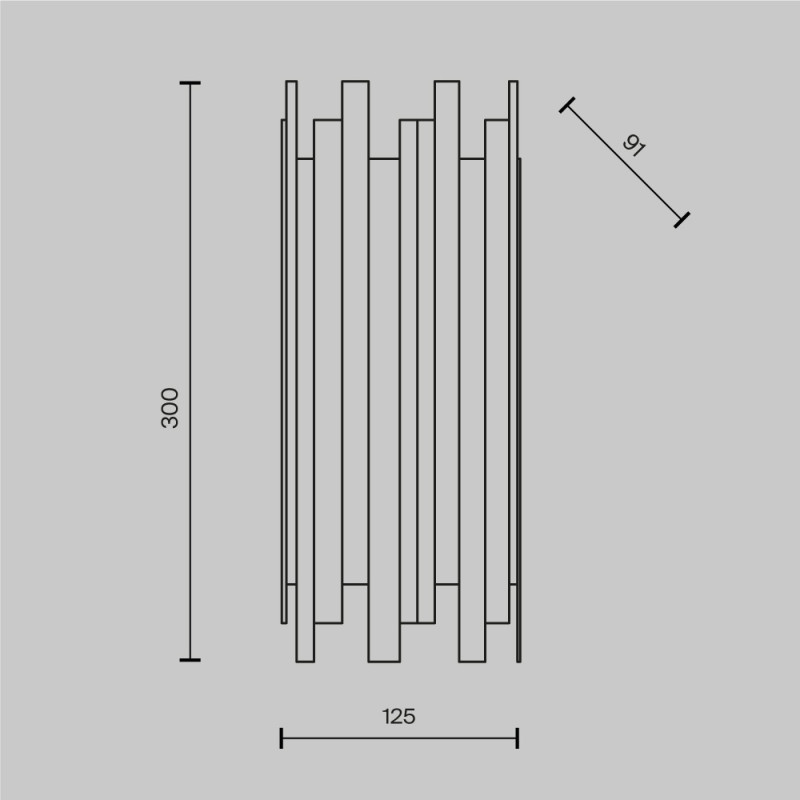 Бра Maytoni Coliseo MOD136WL-01BS, латунь