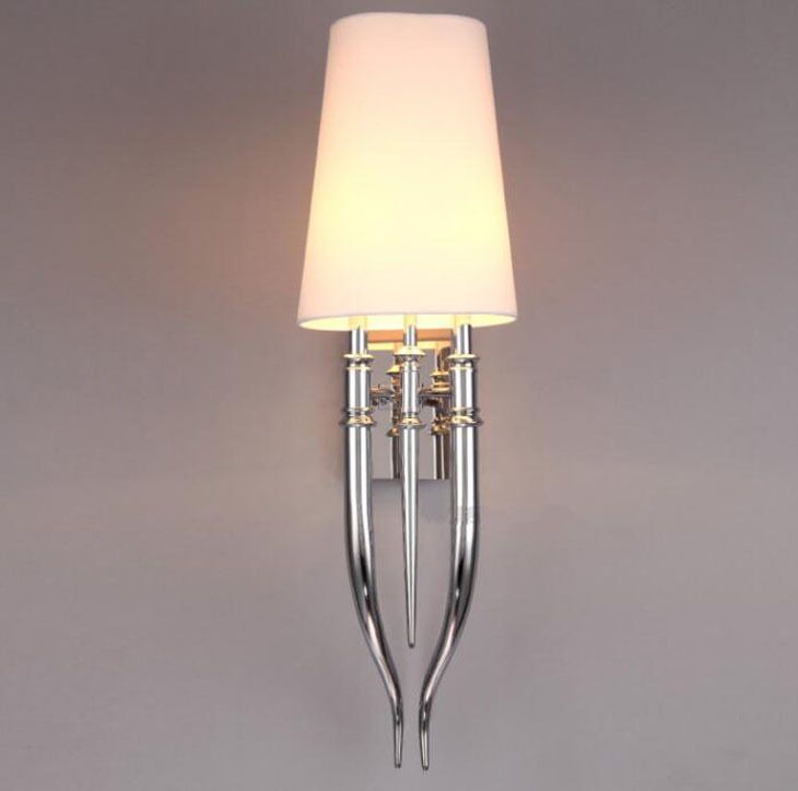 Бра Crystal Light Brunilde Ipe Cavalli H92 Silver/Black 32*32*32 см, 2*E27*60W, ImperiumLoft 44.198, Серебристый