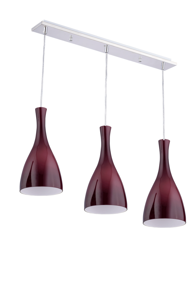 Люстра L580 x W80 x H1200, мм, 3*40W (120W), PURPLE(Фиолетовый) Sfera Sveta 5063/3 PURPLE