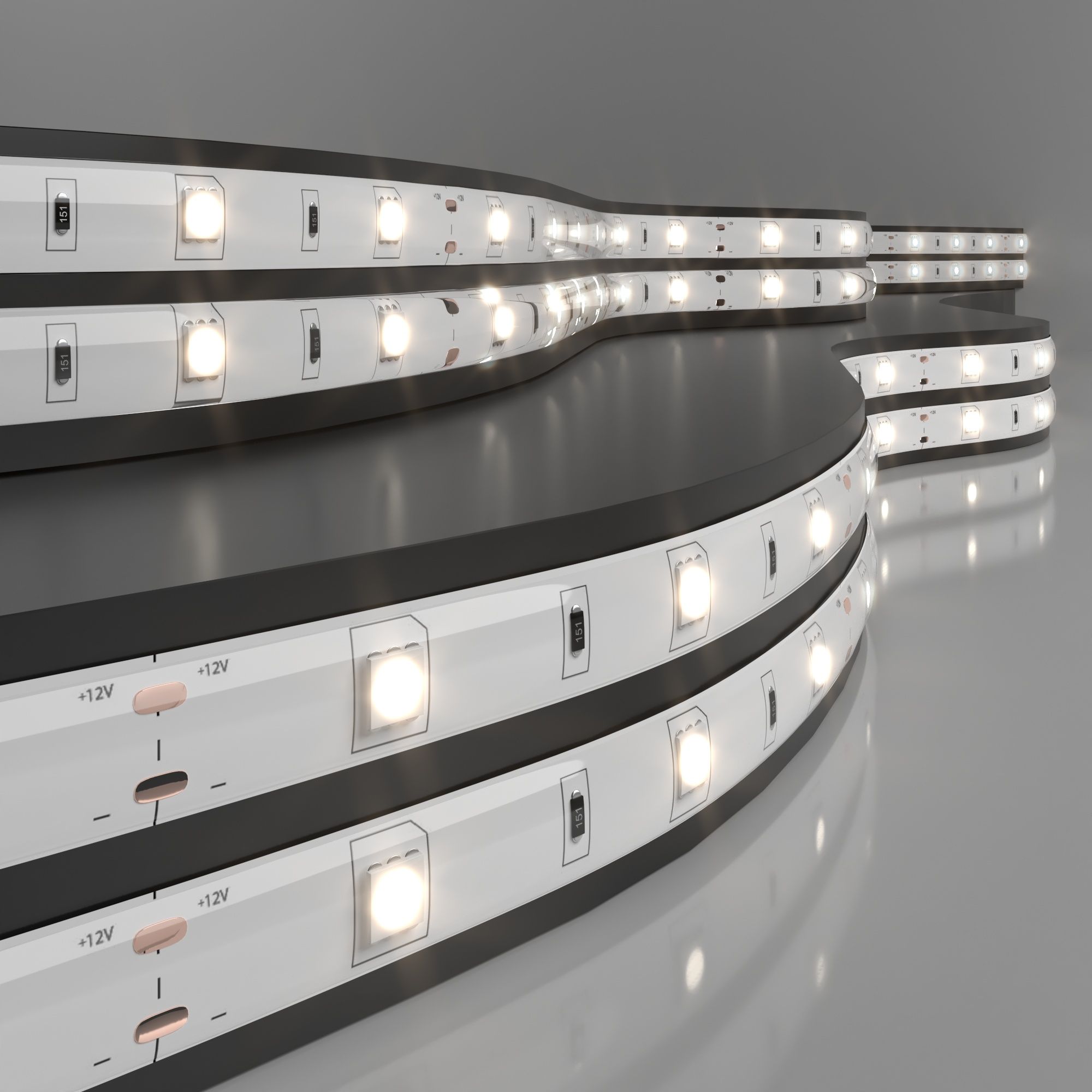 Светодиодная лента Лента светодиодная 12V 7,2W 30Led 5050 IP65 дневной белый, 5м Elektrostandard