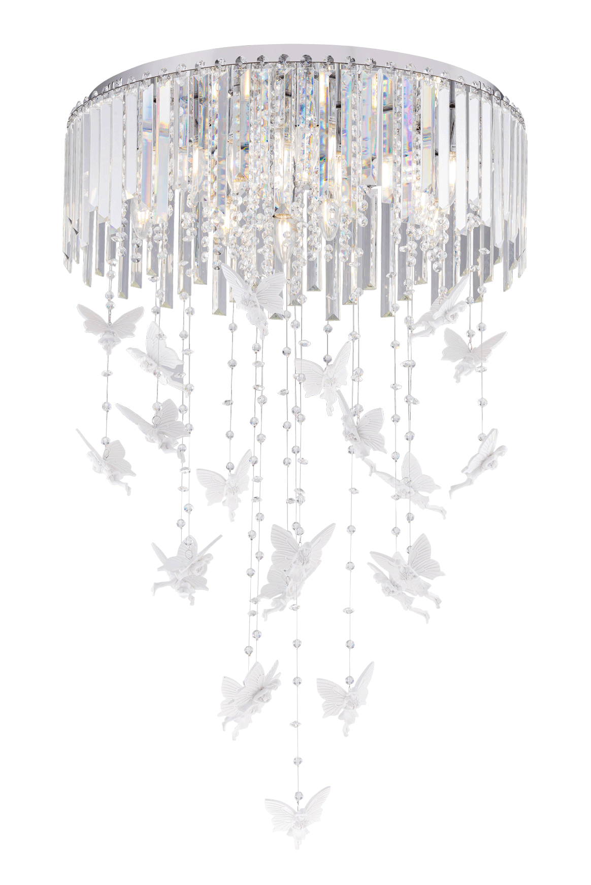 Люстра 600*950, 12*E14, 40W NewRgy Cristallo 5648R/12A CHROME+CLEAR, Хром+Прозрачный