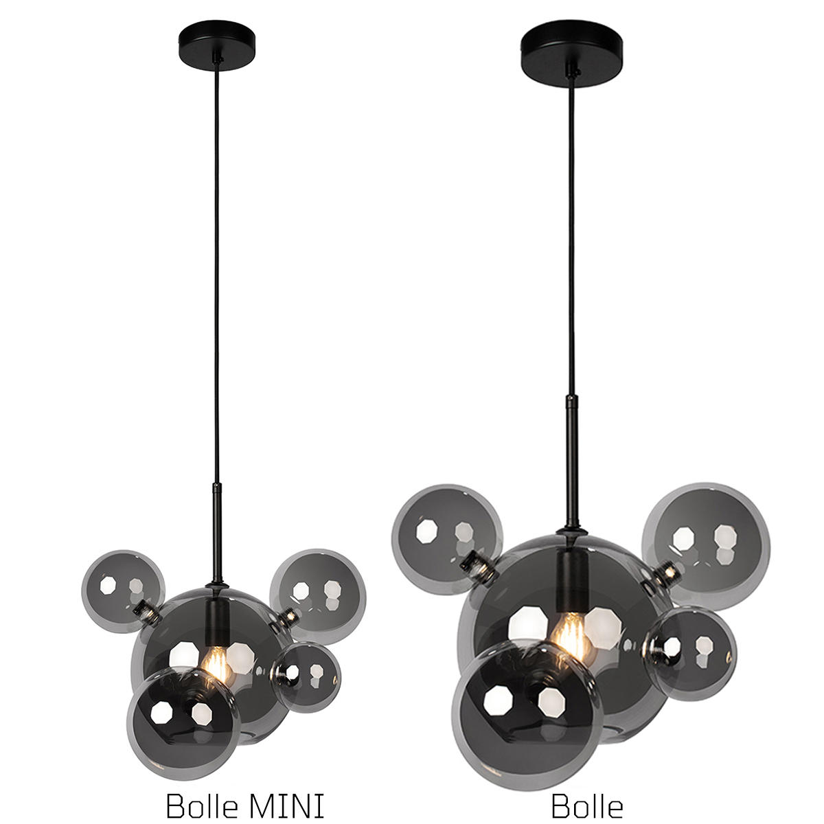 Подвесной светильник 41*31 см, 1*E14*40W LOFT IT Bolle 2029-P6 mini черный