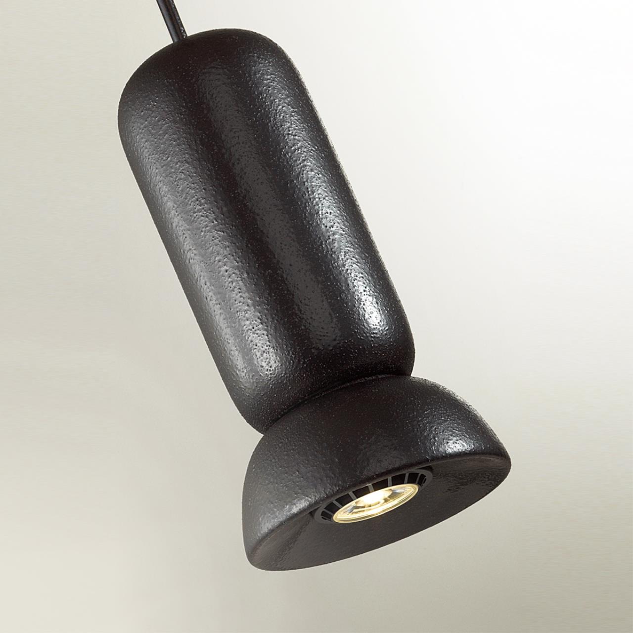 Подвес 11*11*120 см, 1 GU10*4W, Odeon Light Kerama, черный 5054/1D