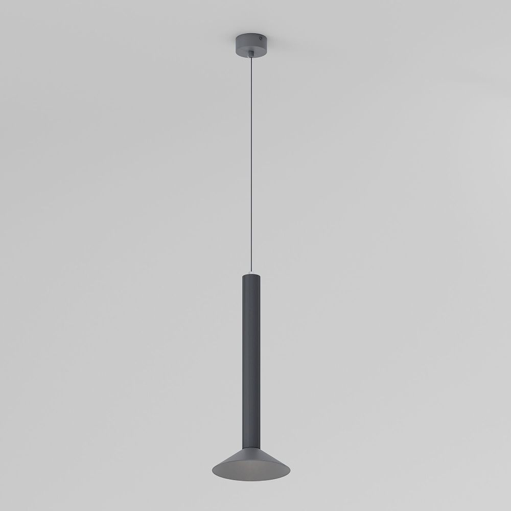 Подвесной акцентный светильник 15*15*156 см, LED, 7W, 3000K, Elektrostandard Fest 50315 LED, графит
