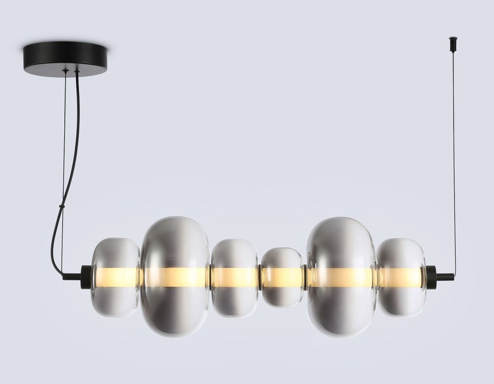 Подвесной светодиодный светильник 74,5*23*23- см, **W, 3000K, Ambrella Light High Light LH11072, черный