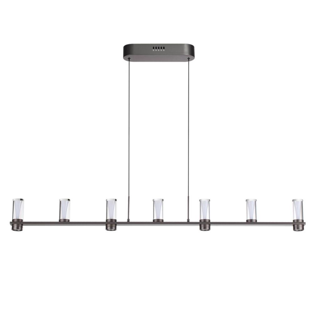 Подвесной светильник 120*5*200- см, 7*LED*40W, 3000K, Odeon Light Defance 7143/45L, черный