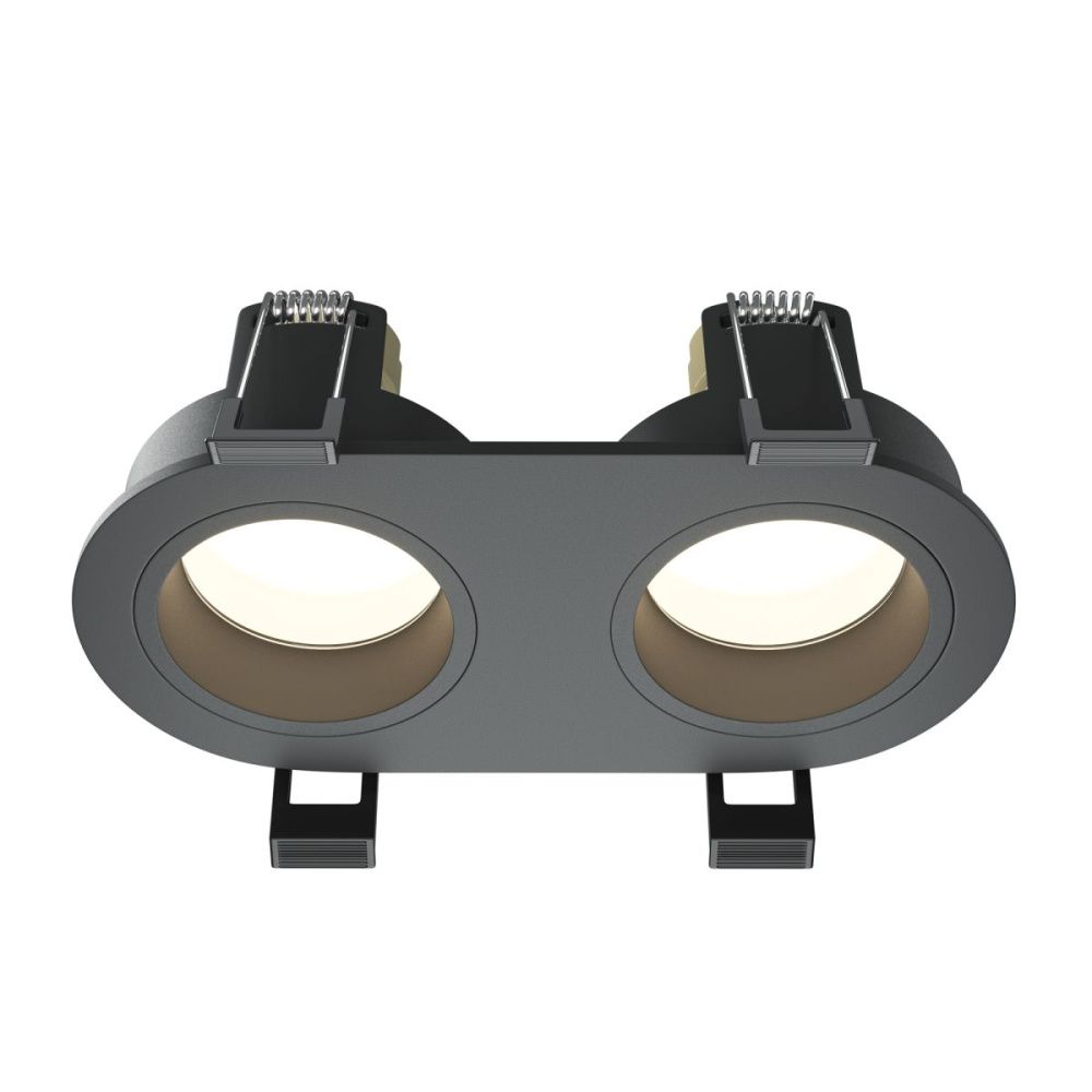 Встраиваемый светильник 14 см, Maytoni Technical Share DL126-02-GU10-B, черный