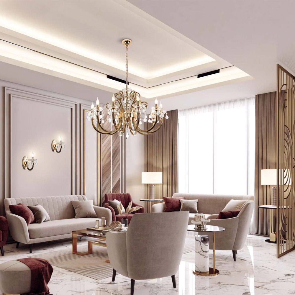 Бра 14*26*-26 см, 1*Е14*40W, Modelux  ML.7141.01P, Золото