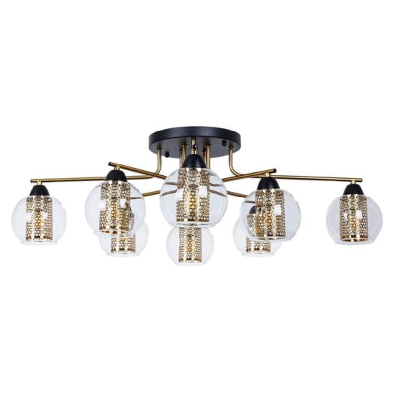 Люстра 75*26 см, 8 E14*40W,  К, Arte Lamp Manchester A7045PL-8BK, Черный