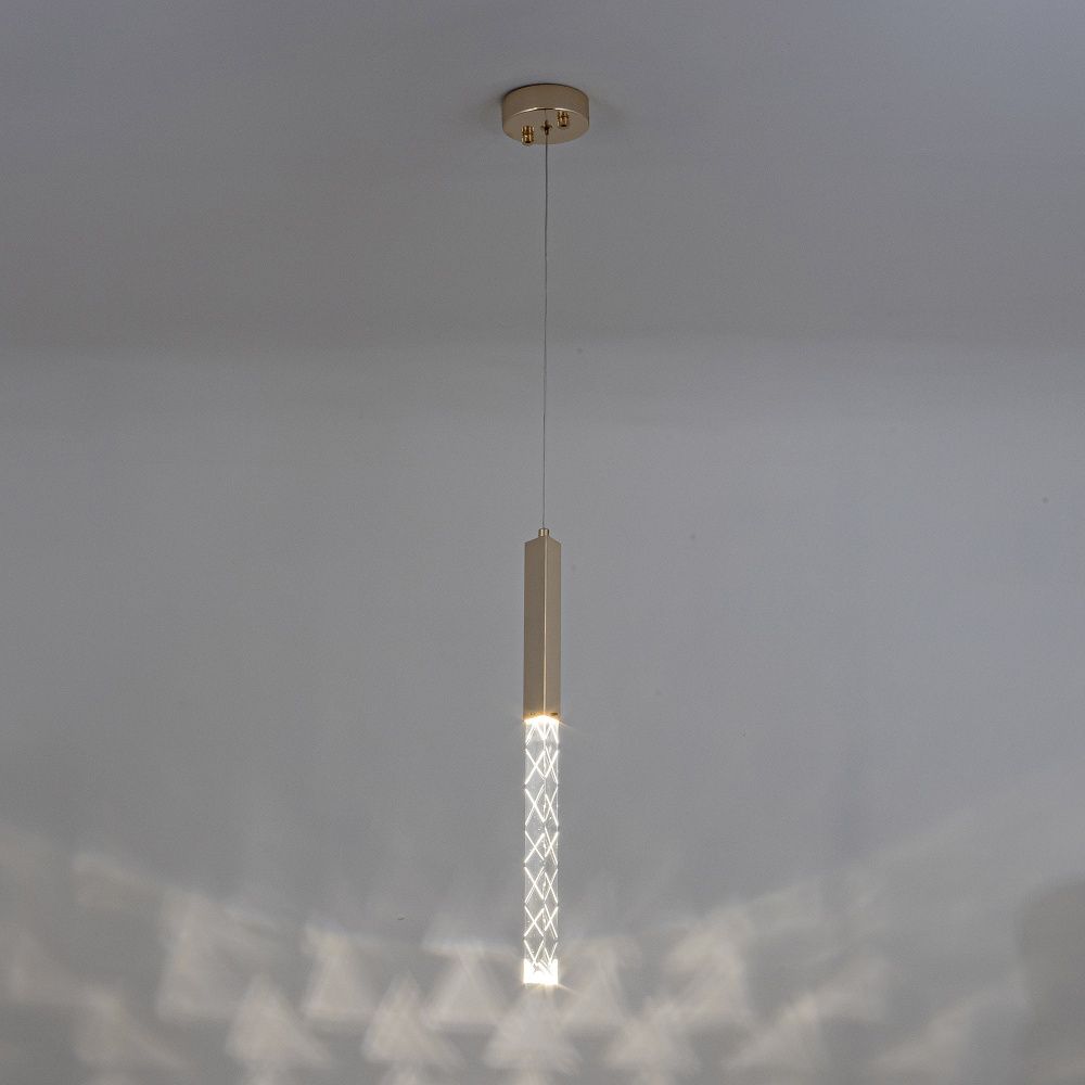 Подвесной светильник 16*16*160 см, LED 5W, 4000K, Золото MODELUX ML.88956.1 GD