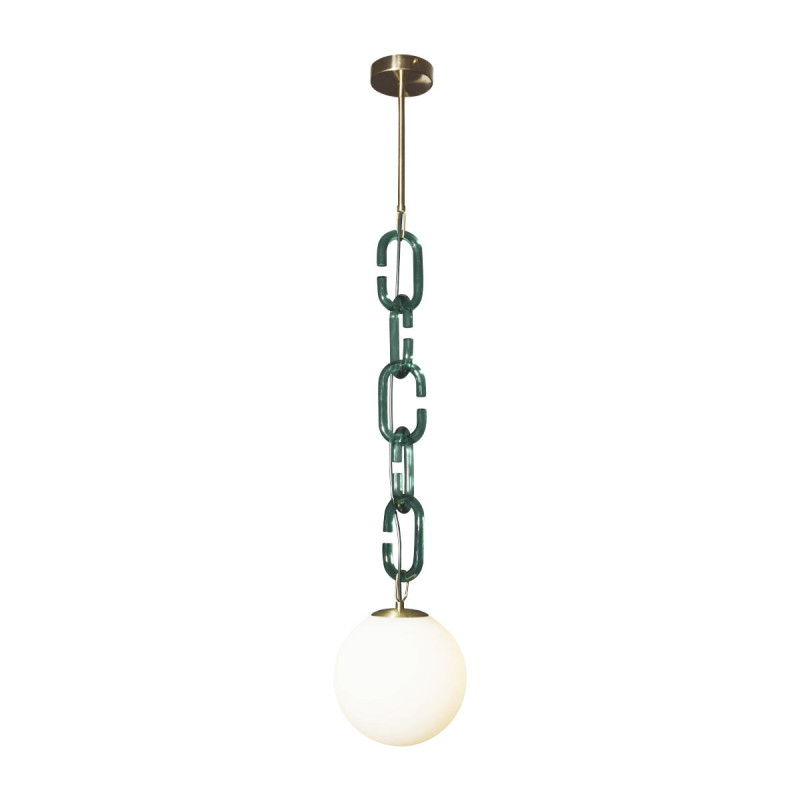 Светильник 20 см, Loft It 10128P Green, золото