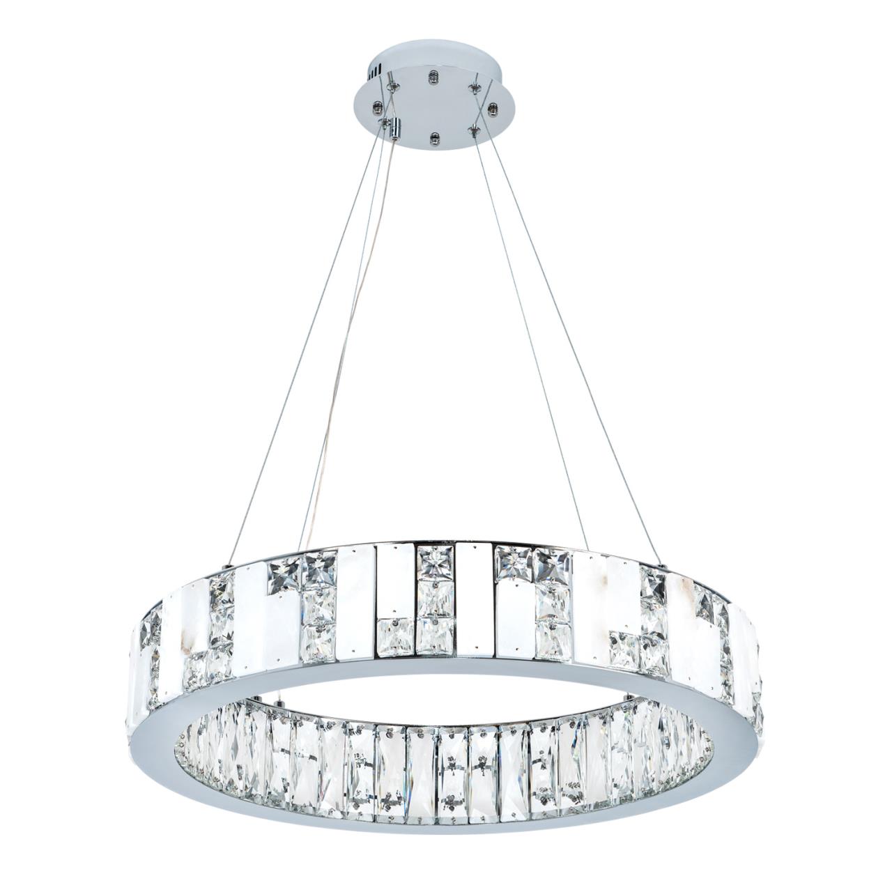 Подвесная люстра 60x50см, LED, 30Вт, 3000 / 6000K, Modelux ML.6985.600P CR Хром
