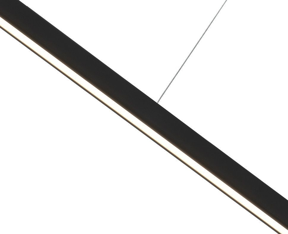 Линейный подвесной светильник 120 см, 32W, 3000K, Italline IT013-6021 black 3000K, черный