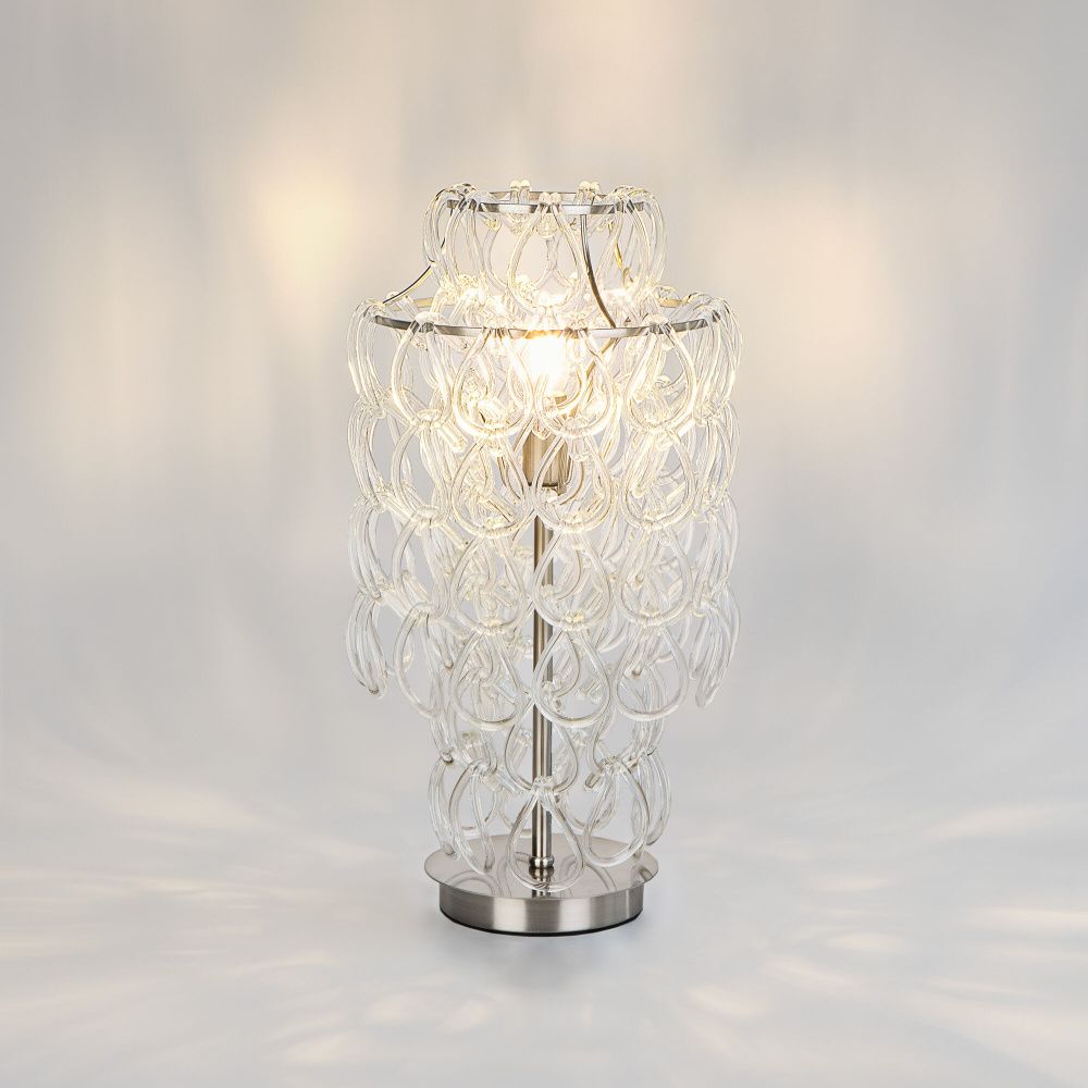 Настольная лампа 49 см, Eurosvet 4690389218361, никель