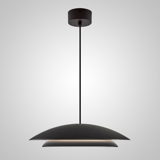 Подвесной светильник RIBERT Black 48*48*11 см, 1*LED*20W, 3000K, ImperiumLoft ribert01, Чёрный