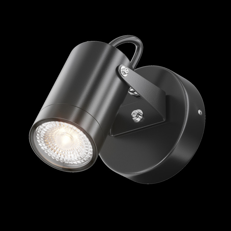 Светильник 12 см, Maytoni Scope O025WL-01B, черный