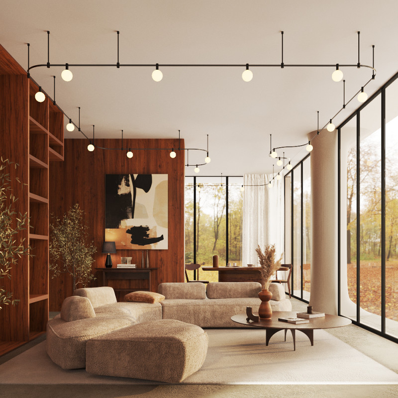 Трековый светильник FLEXITY 10*16 см, LED 5W 3000K 220° Maytoni Technical Luna TR208-1-5W3K-B черный